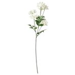 Yapay çiçek, beyaz, 66 cm, yıldız çiçeği, iç-dış mekan