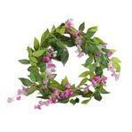 Yapay çiçek çiçeği, 2m Silk Wisteria Garland Vine Rattan Silk Hanging Flower For Home Garden For Decoration(Rose Red,2pcs)