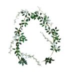 Yapay çiçek çiçeği, 3pcs 1.8M Silk Hanging Flower For Home Garden Outdoor Ceremony Wedding Arch Floral Decor For Decoration(White)