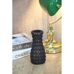 Yapay Çiçek Deposu Lüx Vintage Beton Vazo Siyah-bakır 19 Cm