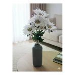 Yapay Çiçek Deryası 7 Dallı 50 Cm Büyük Beyaz Gerbera Çiçeğiev Dekor Saksı Vazo Yılbaşı