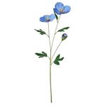 Yapay çiçek, mavi, 57 cm, gelincik, iç-dış mekan