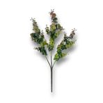 Yapay Çiçek Pastel Yeşil Kahverengi Okaliptus 48Cm 3Dallı Uzun Dal Eucalyptus