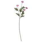 Yapay çiçek, pembe, 75 cm, krizantem, iç-dış mekan