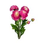 Yapay Çiçek Şakayık Çiçeği Fuşya Renk 2 Çiçek 1 Tomurcuk 50cm Fusya