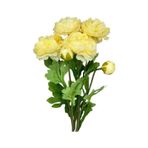 Yapay Çiçek Şakayık Çiçeği Krem Renk 2 Çiçek 1 Tomurcuk 50cm Krem