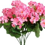 Yapay Çiçek Sardunya Demeti 40*25Cm 1.Kalite Pembe Balkon Çiçeği