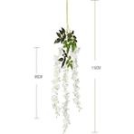 Yapay Çiçek Sarkan 3 Dallı Akasya 90cm BEYAZ