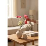 Yapay Çiçekçiniz 60 cm 4 Dallı Tüylü Dokulu Yapay Gelincik Çiçeği - Pembe