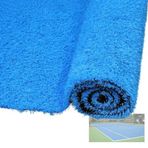 Yapay çim halısı, 3 cm kalınlığında, sentetik çim halısı, gerçekçi, 150 x 100 cm, iç / dış mekan kullanımı için, avlu, bahçe ve oyun alanları için ideal, delikli