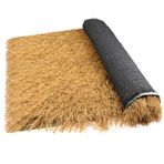Yapay Hasır Thatch Çatı Ruloları Tiki Bar Kulübe Bahçe Veranda Şemsiye Örtüleri Ördek Tekne Panjurları Koşucu Çim Thatch Çatı Örtüsü Boyut 0,5 x 4 m (1,6 x 13,1 ft)