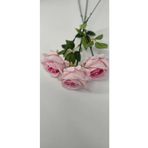 Yapay Kadife Gül 10 Adet Açık Pembe 50 Cm Vazodekor Gelin Çiçeği Ev Süsü