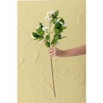 Yapay Lux Menekşe Dalı Kırık Beyaz 80 Cm 5 Yaprak