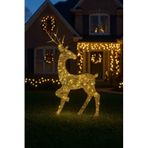 Yapay Noel Dekoru 46 cm Ren Geyiği Yılbaşı Süsü Yılbaşı Hediyeleri Ledli Noel Süsü