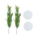 Yapay Rattan Sahte Asma Bitkiler Son derece gerçekçi simülasyon Su Bitkileri Sürüngen Terrarium Dekor Ev Otel Banyo Dekor 31.5 inç 2pcs Özel Plastik Yeşil