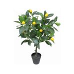 Yapay Sarı Limon Ağacı 70cm Boy Büyük Meyveli Gerçek Görünümlü Limon Ağacı Saksısız