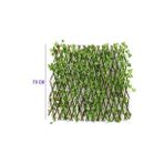 Yapay Sarmaşık Çit 70x250 Cm, Açılır Kapanır Ahşap Akordiyon Çit, Dekoratif Bahçe Çiti