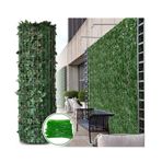 Yapay Sarmaşık Gizlilik Çit Ekranı - 1x7m Dış Mekan Bahçe Dekorasyonu - Gerçekçi Balkon Yaprakları Gelişmiş Gizlilik ve Estetik Çekim için Çitler