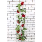 Yapay Sarmaşık Yapay Çiçek Güllü 200 Cm Kırmızı