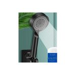 Yapı Kalite Turbo Fan 5 Fonksiyonlu Su Tasarruflu Duş Başlığı Turbo El Duşu Siyah