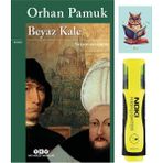 Yapı Kredi Yayınları Beyaz Kale-Orhan Pamuk-Sarı Fosforlu Kalem-Not Defteri Seti