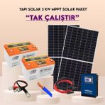 Yapi Solar 3 Kw Mppt Bag Evi Hazir Gunes Enerjisi Paketi Tak Calistir