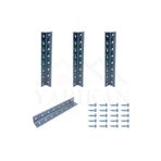 Yapıkan 20x20x160mm - 3 Ad. L Demir Gönye Köşebent - Mobilya Dolap Gardırop Raf Köşe Birleştirme Sabitleme
