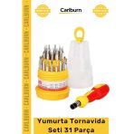 #Yapımarket Hassas Çok Amaçlı Laptop Cep Telefonu Metal Başlıklar Yumurta Tornavida Seti 31 Parça