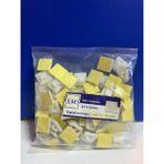 Yapışkan Kroşe (Öpücük) 20X20MM Pakette 100 Adet Bulunmakta - KULLANIMI BASİT TEMİZ YERE KULLANIMI TAVSİYE EDİLİR - Beyaz