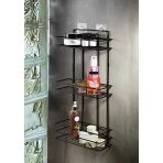 Yapışkanlı Banyo Rafı, Paslanmaz Metal İle Delmeden Montaj İmkanı