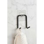 Yapışkanlı Çift Kancalı Banyo Mutfak Askısı Metal Askılık Duvar Askı Organizer - 1 ADET