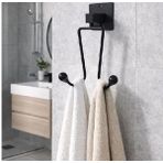 Yapışkanlı iki Kancalı Banyo Mutfak Askısı Bornoz Askısı, Delme Gerektirmez,vida geektirmez (Çatal)