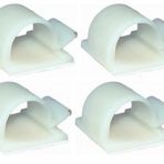 Yapışkanlı Kablo Tutucu Klips 25X25 Beyaz - 10 Adet