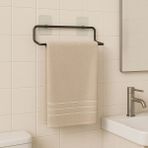 Yapışkanlı Kağıt Havluluk Kağıt Havlu Askısı Tutacağı Metal Banyo Mutfak Havluluğu Modern - Siyah