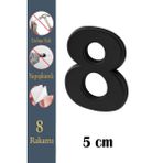 Yapışkanlı Kapı Numarası Küçük Boy 50 Mm 5 Cm Numara 8 Rakam Sekiz Sayı Siyah Renk Numaralar 1 Adet