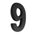Yapışkanlı Kapı Numarası Küçük Boy 50 Mm 5 Cm Numara 9 Rakam Dokuz Sayı Siyah Renk Numaralar 1 Adet