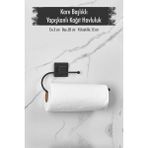 Yapışkanlı Kare Başlıklı Siyah Kağıt Havluluk - Standart - Çok Renkli
