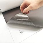 YAPIŞKANLI MAGNET TABAKA 61x101 cm. 0,4 mm. Özel Yapışkanlı