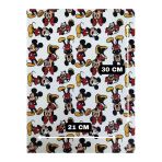 Yapışkanlı Mickey Mouse Suni Deri Kutu Kılıf Cüzdan Anahtarlık Kaplama 21X30 Cm