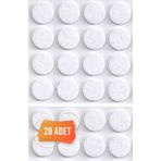 Yapışkanlı Mobilya Masa Sandalye Parke Zemin Ayak Koruyucu Kaydırmaz Keçesi 28 mm (28'li Paket)