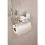 Yapışkanlı Raflı Kağıt Rulo Havluluk Peçetelik Havlu Kağıtlık Krom Banyo Mutfak Düzenleyici Raf SHR-