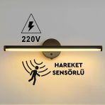 Yapışkanlı Sensörlü Dekoratif 220V Elektrikli Led Aplik