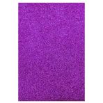 Yapışkanlı Simli Eva 50X70 Mor Rulo Şeklinde