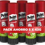 yapıştırıcılar çubuk Pritt 43 G, 4 + 1 hediye