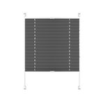Yapıştırma fonksiyonlu stor perde, 20 x 30 cm görüş ve güneş koruması, plise yapışkan plaka dahil, 4 adet yatak odası, banyo için, krem rengi