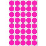 Yapıştırma noktaları Neon Pembe 19 mm Yuvarlak Çıkartma - 1,9 cm Sticker 600 Adet Royal Green
