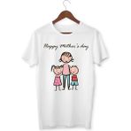 Yapo Ticaret Anneler Günü Özel T-Shirt Kutlu Olsun Baskılı Tişört Beyaz - 001-Beyaz