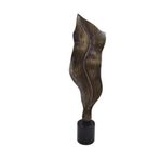 Yaprak Dekor Alüminyum Eskitme Obje 63X18 Cm Szr-T-5-E