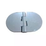 Yaprak Menteşe Oval Alüminyum Gümüş Renk 40x68 mm | 3,3 mm Kalınlık | 5 Adet