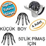 Yaprak Tutucu Ahtapot Oluk Gideri Pislik Tutucu 4 Adet Q50' Lik Pimaş Gider Tutucu 4 Adet Küçük Boy
